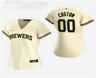 Women Customized Milwaukee Brewers 2020 Cream Home Nike Jersey,We sell and wholesale Women Customized Milwaukee Brewers 2020 Cream Home Nike Jersey on line form chian!